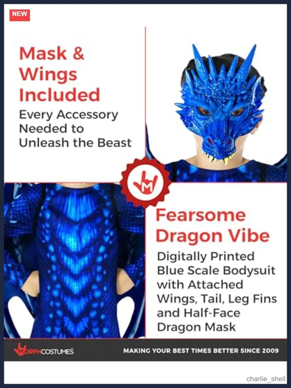 Kids Dragon Costume Wings Mask Tail Boys Halloween Pretend Play